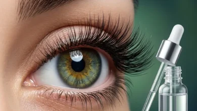 مرتب کردن مژه‌های طبیعی با برس تمیز مخصوص مژه