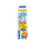 مسواک تریزا مدل pro clean extra با برس متوسط بسته 2 عددی
