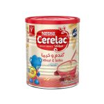 سرلاک گندم و خرما به همراه شیر نستله مناسب کودکان از پایان 7 ماهگی ۴۰۰ گرم