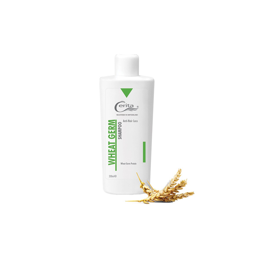 wheat germ شامپو جوانه گندم سریتا مناسب انواع مو ۲۰۰ میلی لیتر