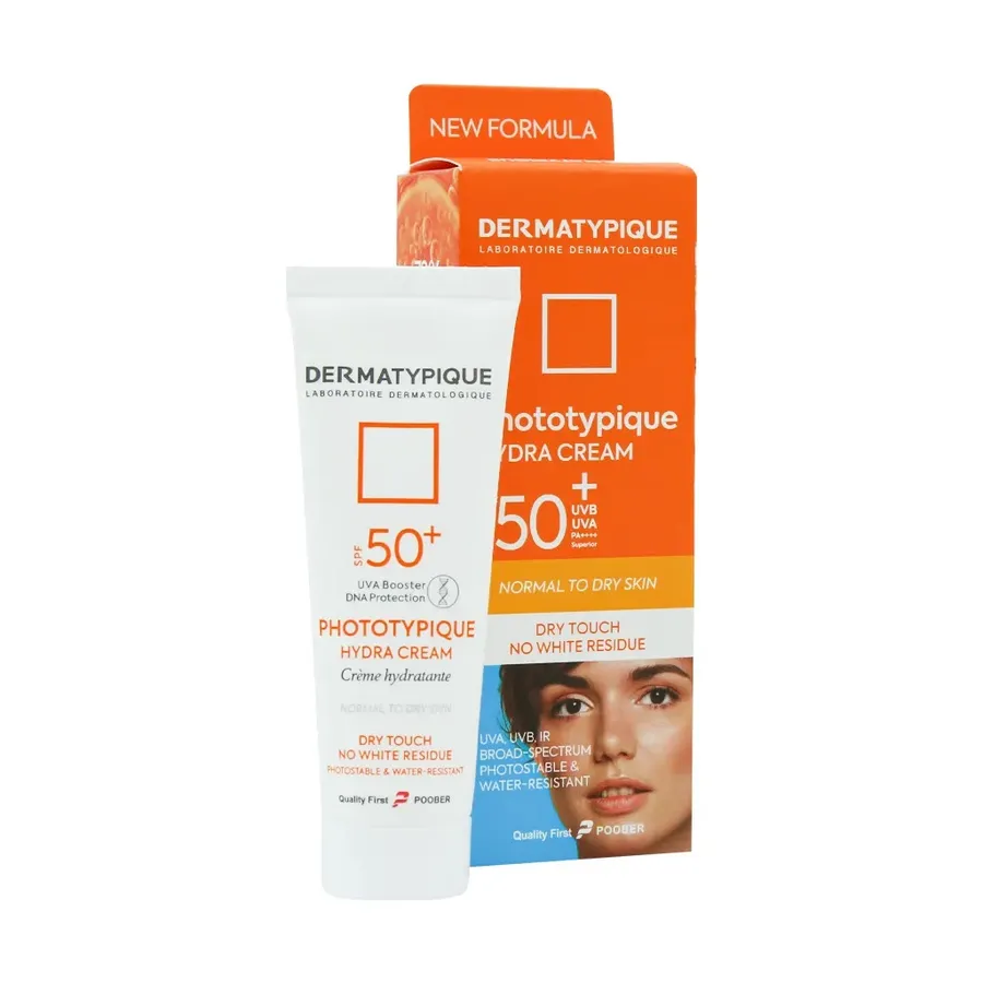 Dermatypique-Sunscreen-Cream-Dry-Skin-SPF-50-2_result درماتیپیک کرم ضد آفتاب آب رسان پوست خشک تا نرمال اس پی اف 50