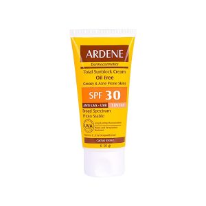 کرم ضد آفتاب فاقد چربی آردن SPF30 مناسب پوست های چرب و دارای جوش ۵۰ گرم