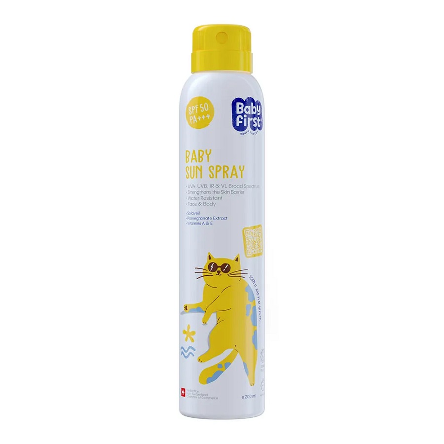 SEAGUL-SUN-SPEAY-SPF-50-BABY-FIRST سی گل بیبی فرست اسپری ضد آفتاب 200 میل اس پی اف 50