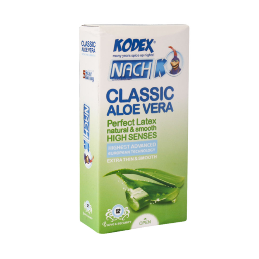 kodex 3 کاندوم کدکس مدل کلاسیک آلوئه ورا