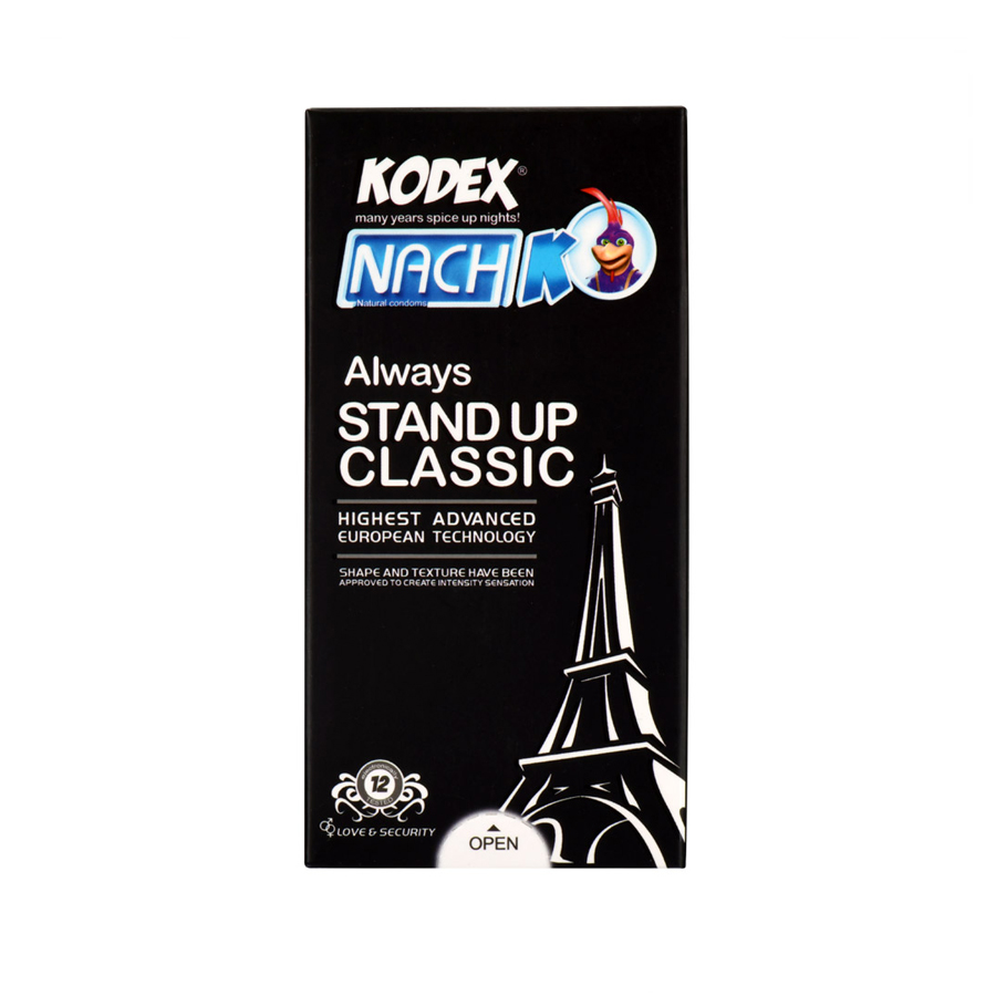kodex classic کاندوم کلاسیک کدکس مدل Always Stand Up بسته 12 عددی
