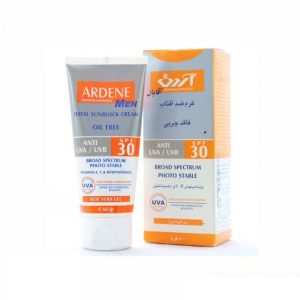 کرم ضد آفتاب مردانه آردن SPF30 فاقد چربی ۶۰ گرم