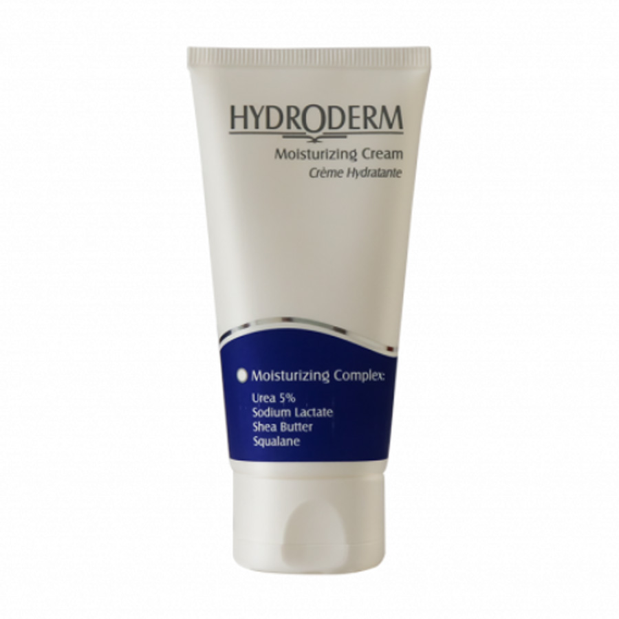 hydroderm moi کرم مرطوب کننده تیوپی هیدرودرم مناسب انواع پوست ۵۰ میلی لیتر