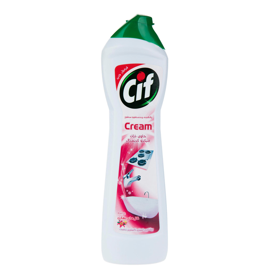 cif1 پاک کننده غلیظ کرمی چند منظوره با رایحه گلهای بهاری سیف 500 میلیلیتری