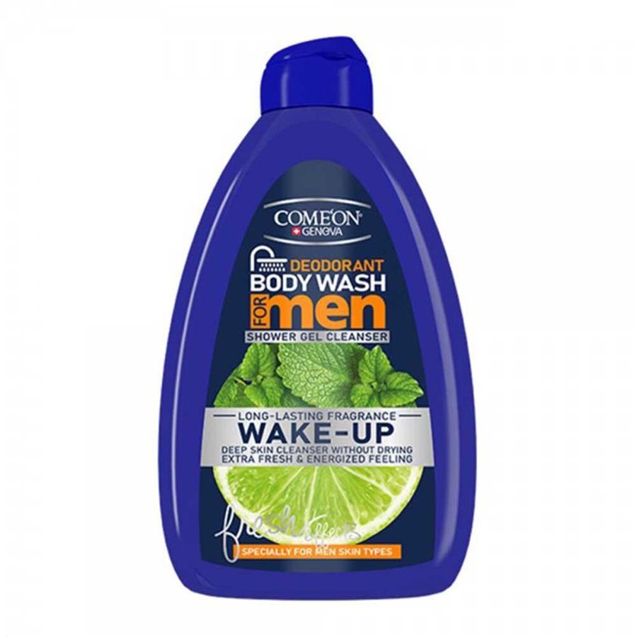 comon wake up شامپو بدن ژلی مردانه کامان مدل Wake Up حجم 510 میلی لیتر