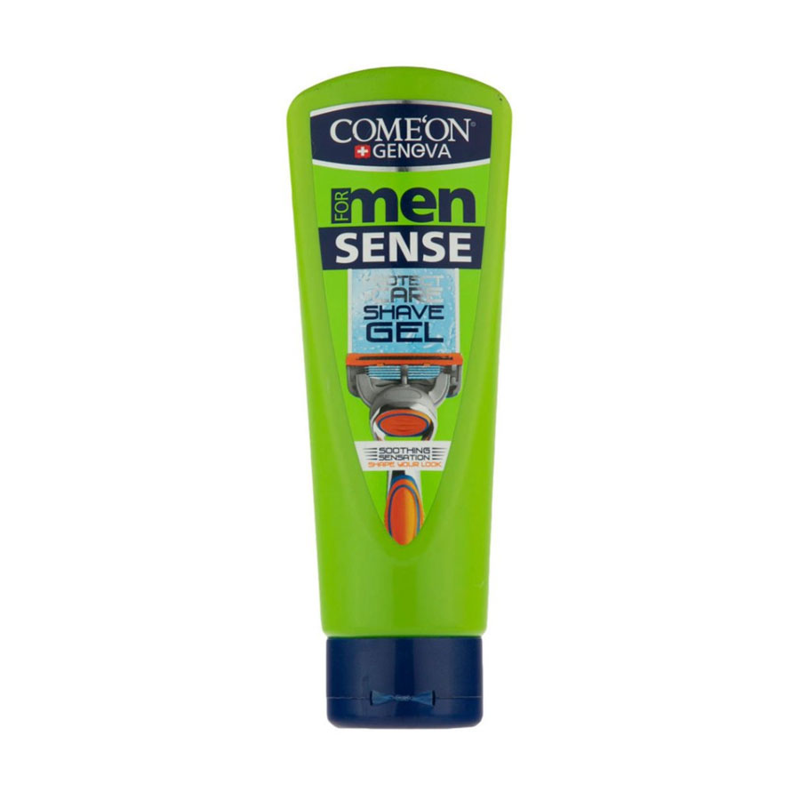 ComeOn Sense Protect + Care Shave Gel For Men ژل اصلاح مردانه کامان مدل Sense