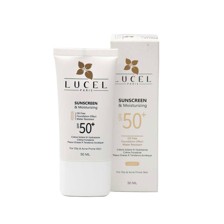 Sunscreen & moisturizing SPF 50+ Lucel کرم ضدآفتاب پوست چرب لوسل (SPF50)