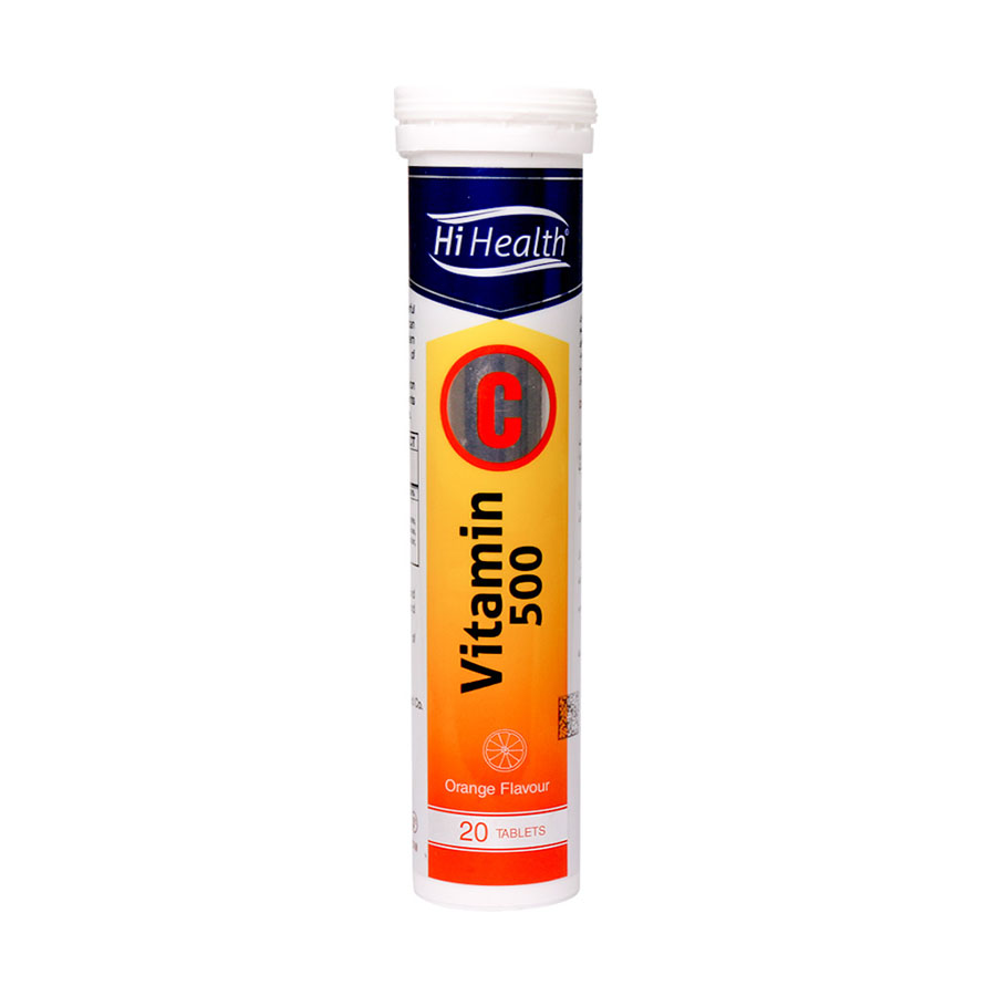 Hi-Health-Vitamin-C-500-mg-20-Tabs-2 قرص جوشان ویتامین C 500 میلی گرمی های هلث 20 عدد