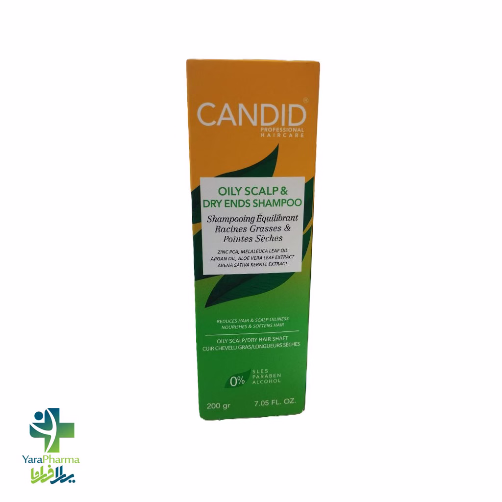 CANDID Oily Scalp & Dry Ends خرید و قیمت شامپو مخصوص پوست سر چرب و ساقه خشک کاندید