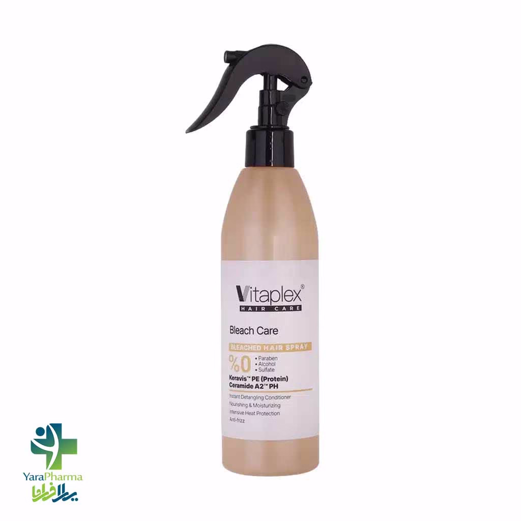 Vitaplex Bleach Care Hair Spray 300 ml خرید و قیمت اسپری نرم کننده موهای دکلره شده ویتاپلکس