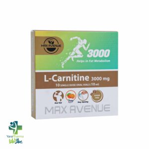 خرید و قیمت ویال ال کارنیتین 3000 میلی گرم مکس اونیو