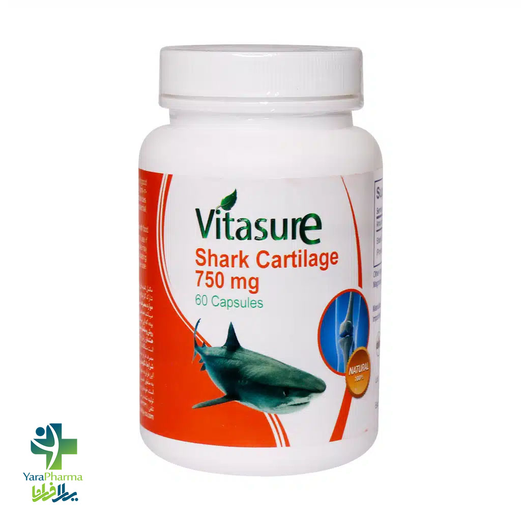 Vitasure Shark Cartilage 750 mg Capsules خرید و قیمت کپسول شارک کارتیلاج ویتاشور