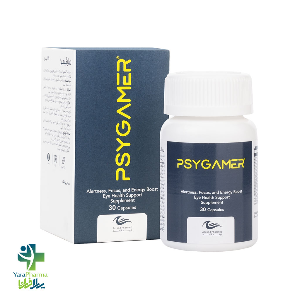 Arvand Pharmed Psy Gamer خرید و قیمت کپسول سایگیمر اروند فارمد