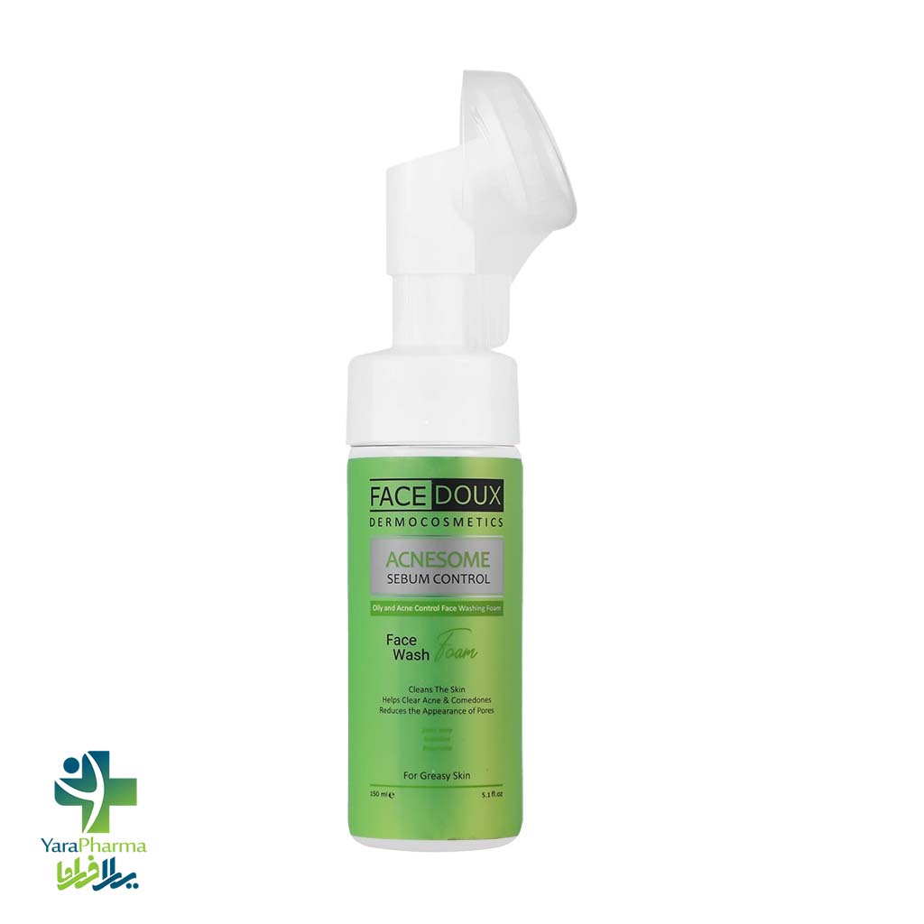 Face Doux Acnesome Oily and Acne-Prone Skin Cleansing Foam 150 ml خرید و قیمت فوم شستشوی صورت مدل آکنه زوم مناسب برای پوست چرب فیس دوکس