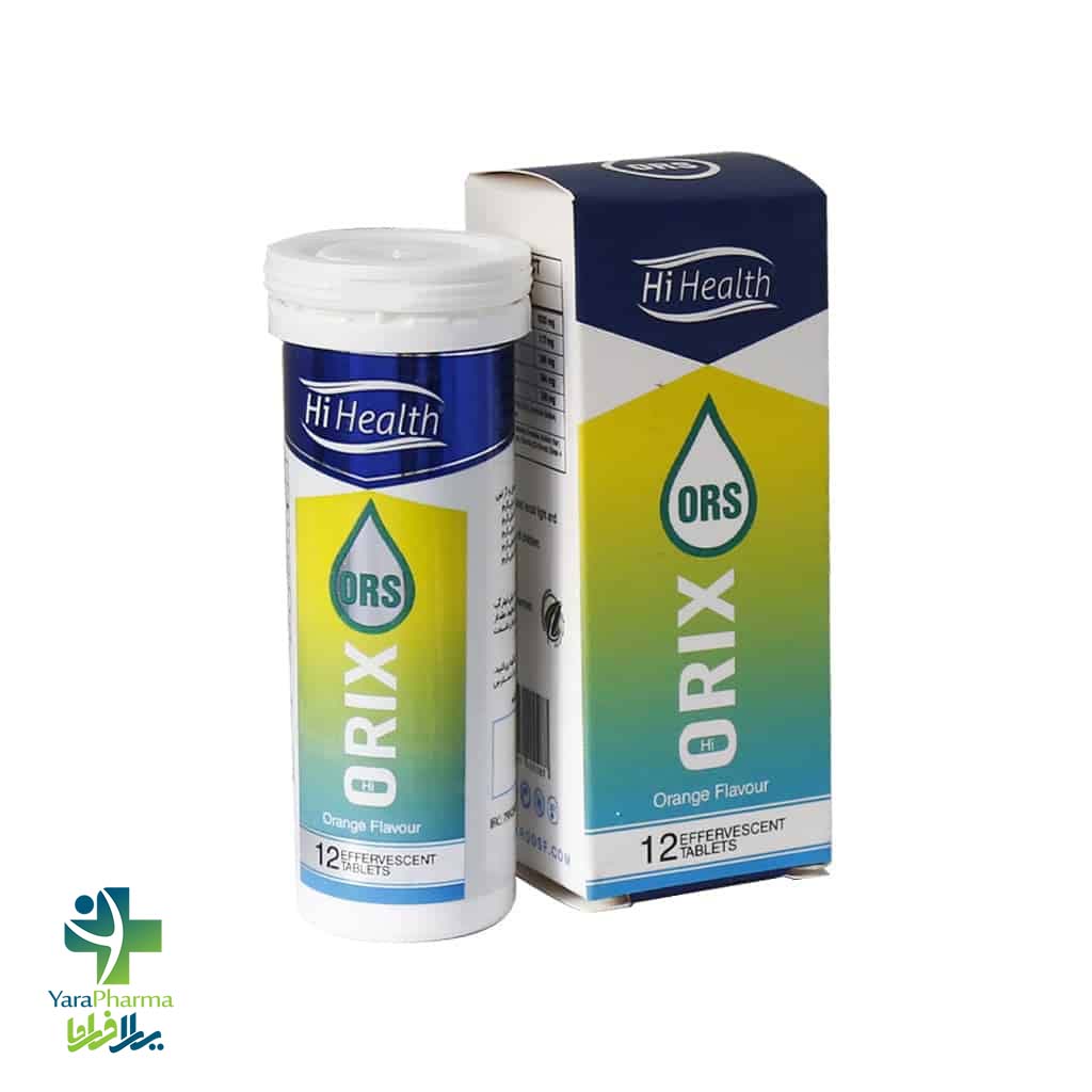 Hi Health Orix ORS 12 Effervescent Tablets خرید و قیمت قرص جوشان اوریکس او آر اس های هلث