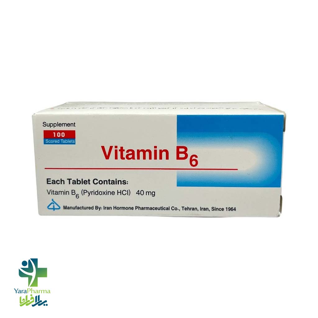 Iran Hormone Vitamin B6 40 mg خرید و قیمت ویتامین ب6 ایران هورمون