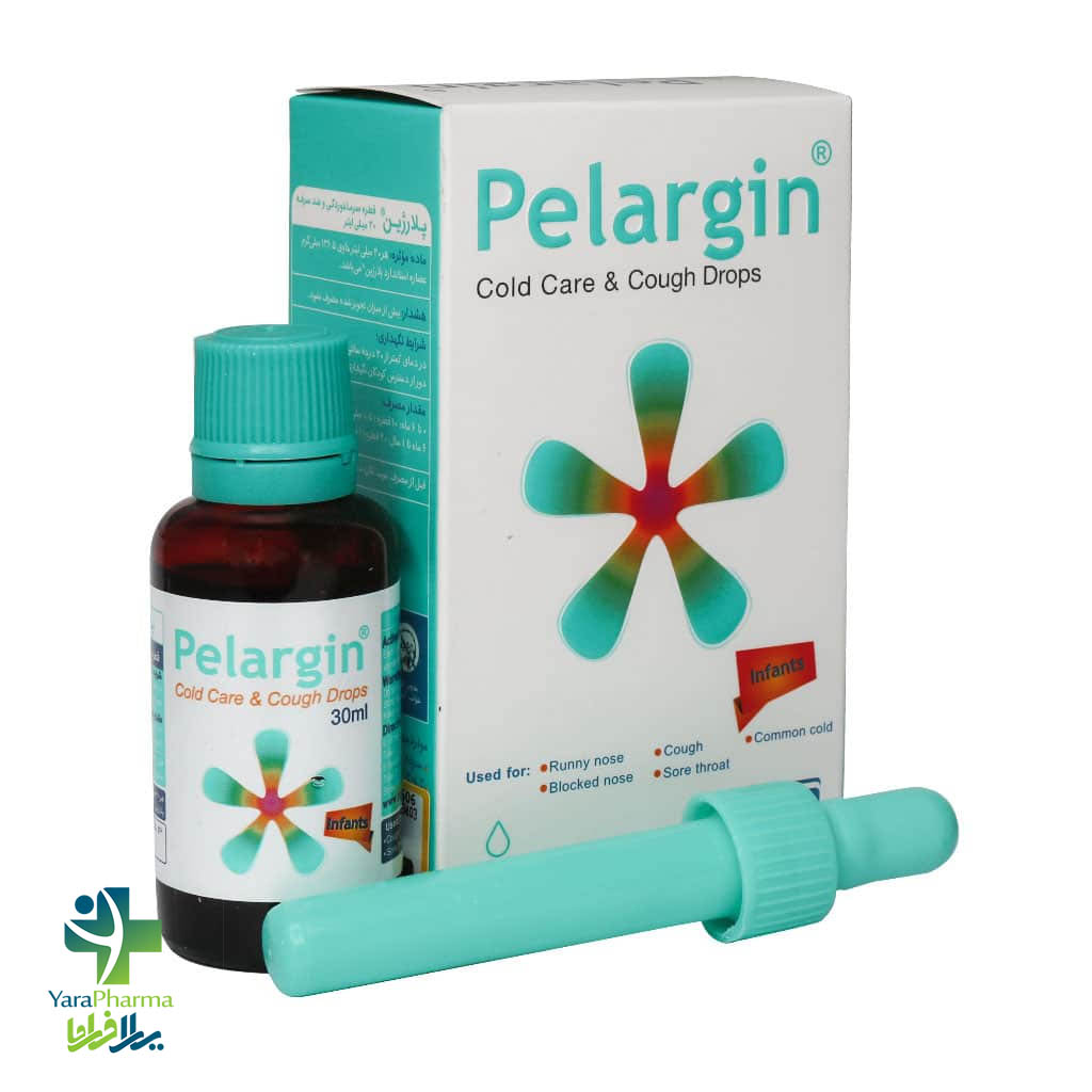 Pars Gita Darou Pelargin Drops 30 ml خرید و قیمت قطره سرماخوردگی و ضد سرفه پلارژین پارس گیتا دارو