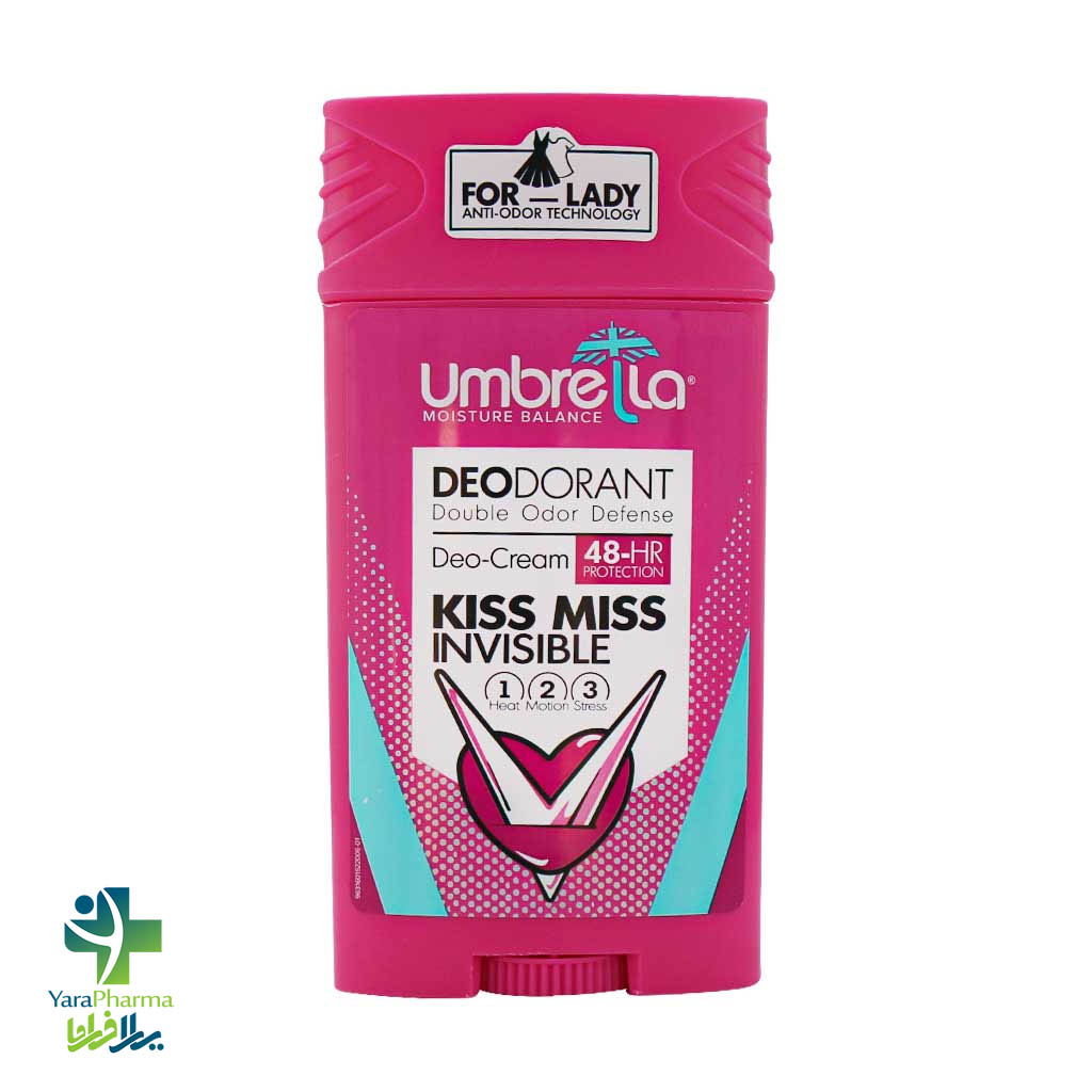 Umbrela Kiss Miss Deo Dorant For Women 90 Ml خرید و قیمت دئودورانت ضد تعریق زنانه آمبرلا مدل Kiss Miss