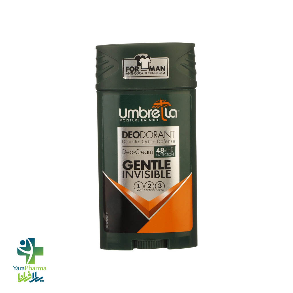 umbrella-gentle-invisible-deodorant-for-man خرید و قیمت دئودورانت ضد تعریق مردانه آمبرلا مدل Gentle Invisible