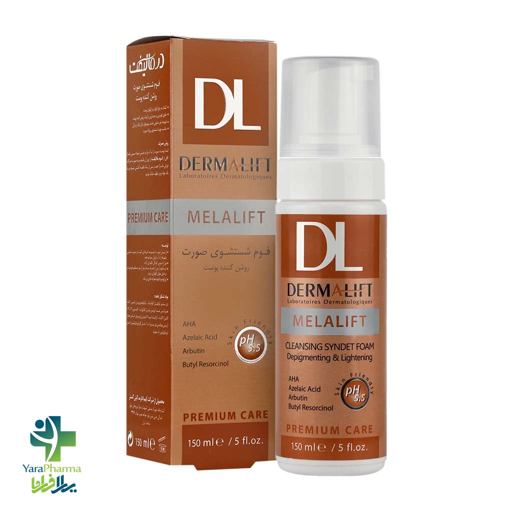Melalift Cleansing Syndet Foam خرید و قیمت فوم شستشوی صورت ملالیفت درمالیفت