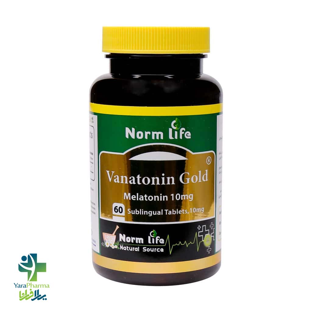 Norm Life Vanatonin Gold 60 Tabs خريد و قيمت قرص زیر زبانی واناتونین گلد 10 نورم لایف
