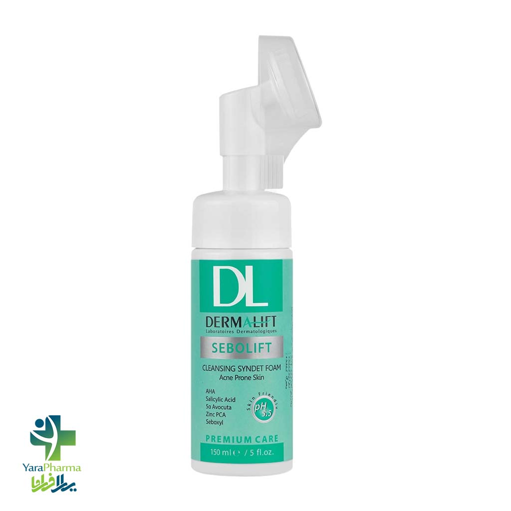 Sebolift Cleansing Syndet Foam خرید و قیمت فوم شستشوی صورت سبولیفت درمالیفت