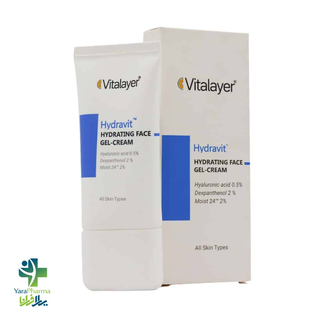 Vitalayer Hydravit Hydrating Face Gel Cream 50 ml خرید و قیمت کرم ژل آبرسان صورت هیدراویت ویتالیر