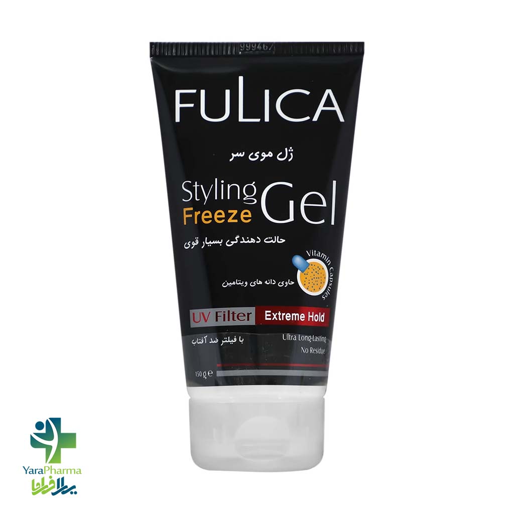 Fulica Styling Freeze Gel خرید و قیمت ژل مو حالت دهنده بسیار قوی فولیکا مناسب انواع مو