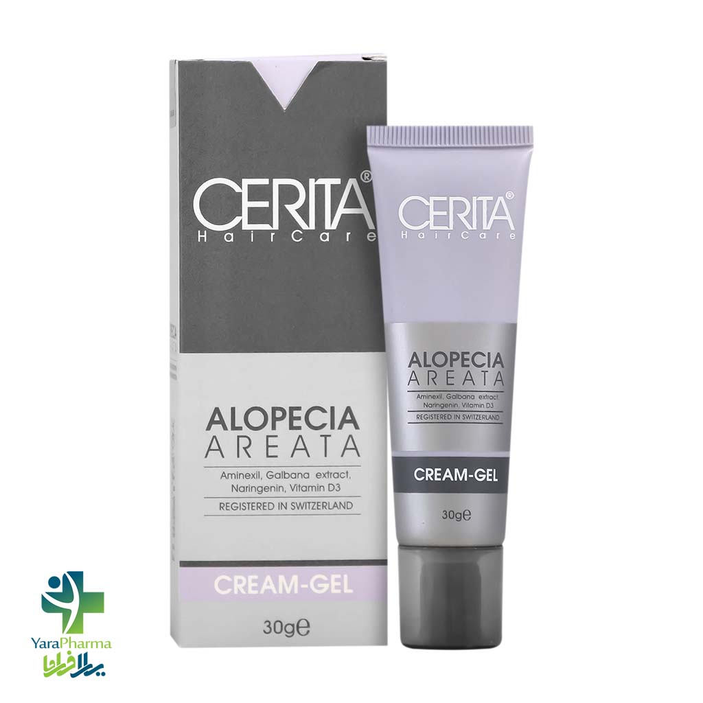 Serita Alopecia Areata Cream Gel خرید و قیمت کرم ژل مناسب موهای دارای ریزش سکه ای سریتا